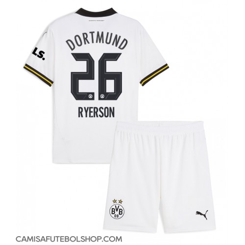 Camisa de time de futebol Borussia Dortmund Julian Ryerson #26 Replicas 3º Equipamento Infantil 2024-25 Manga Curta (+ Calças curtas)